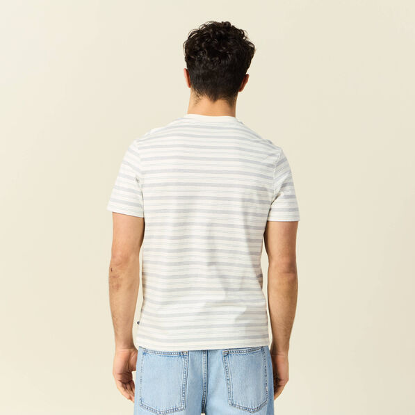 T-shirt manches courtes ecru homme