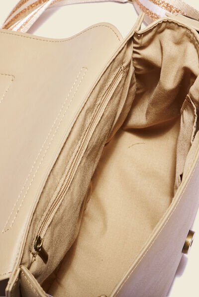 Sac besace beige femme
