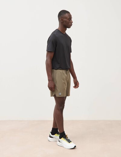 Short doubl&eacute; taupe homme