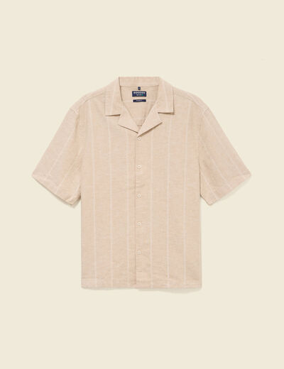 Chemise boyfriend manches courtes vert clair homme