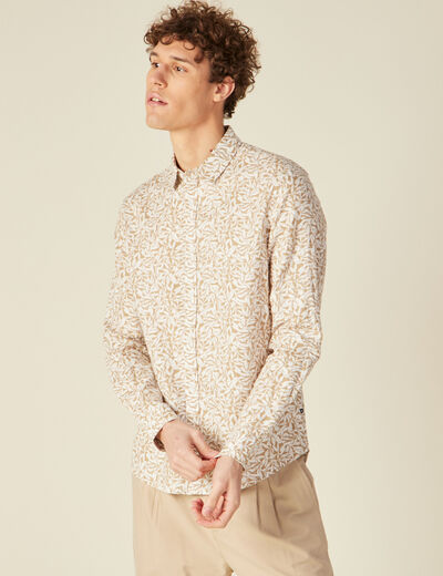 Chemise manches longues multicolore homme