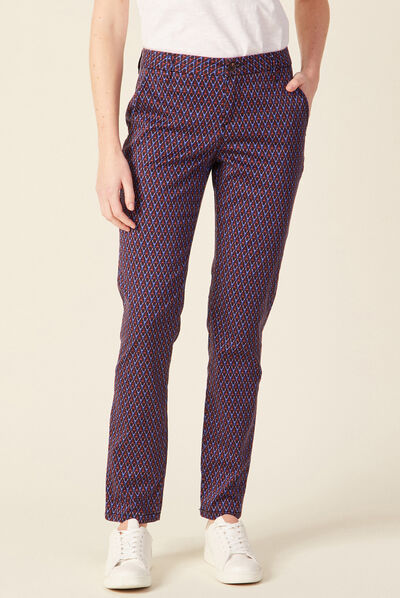 Pantalon chino Instinct noir femme