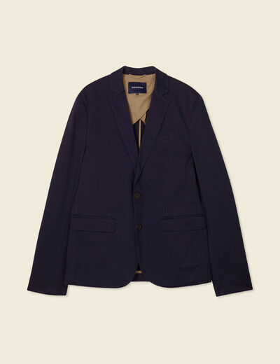 Veste esprit blazer droite bleu marine homme