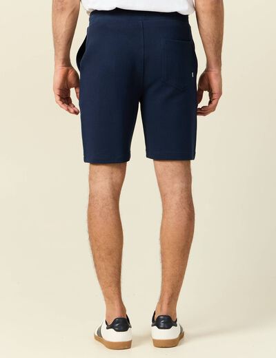 Short éco-responsable bleu marine homme