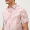 Chemise manches courtes rose pastel homme