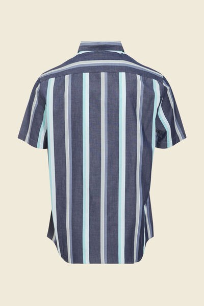 Chemise éco-responsable bleu marine homme