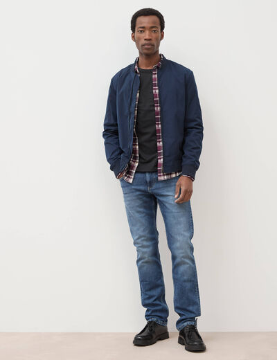 Jeans straight homme used L34 denim stone homme