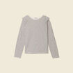 T-shirt manches longues ecru femme