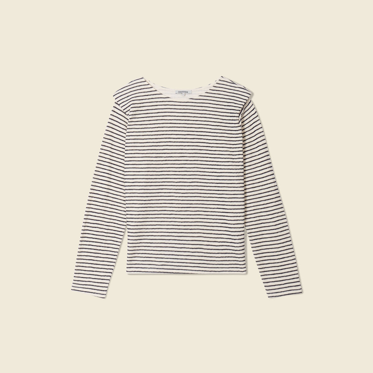 T-shirt manches longues ecru femme