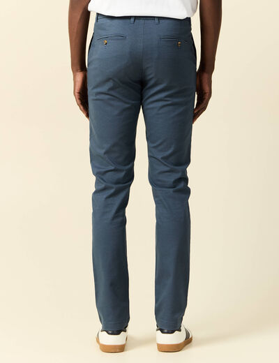 Pantalon slim Instinct chino bleu gris homme
