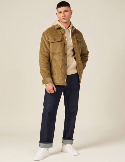Sweat manches longues beige homme