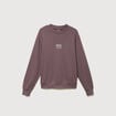 Sweat col rond manches longues mauve homme