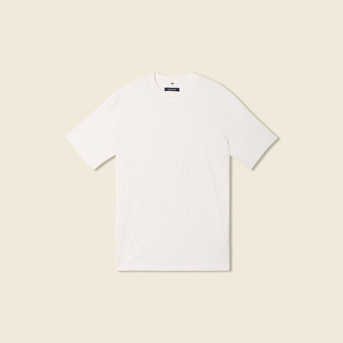 T-shirt manches courtes ecru homme
