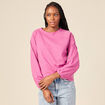 T-shirt manches longues rose framboise femme