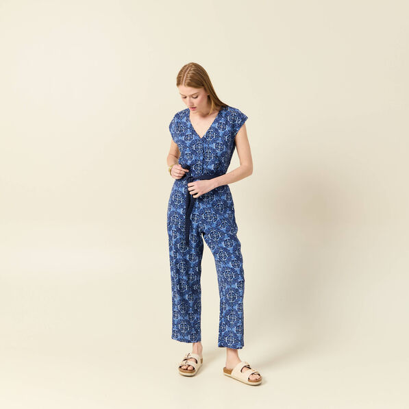 Combinaison éco-responsable bleu femme