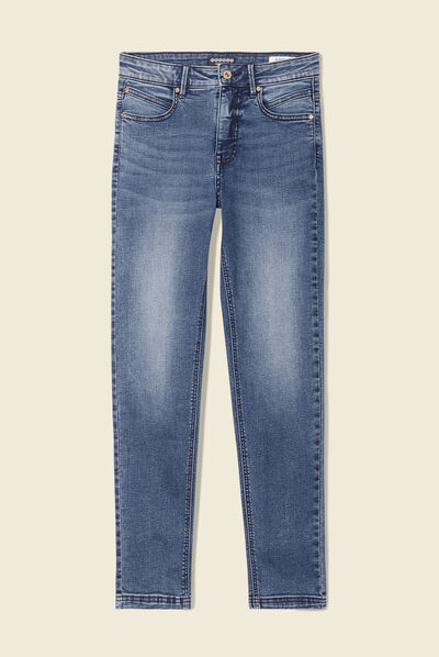 Jeans slim éco-responsable denim stone femme