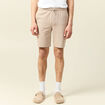 Short droit avec cordon beige homme