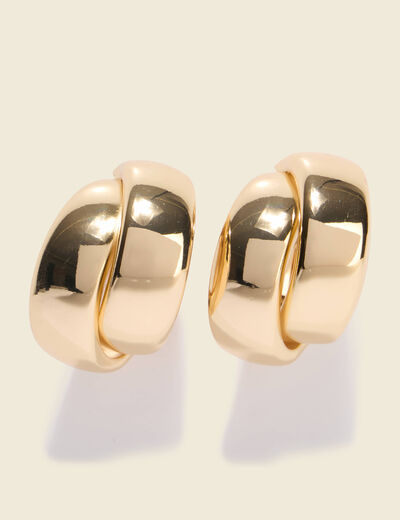Boucles d'oreilles couleur or femme