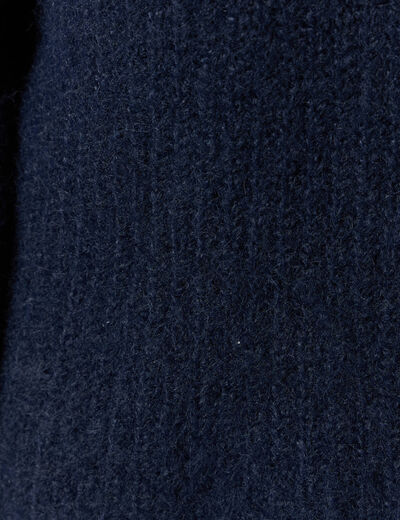 Pull manches longues bleu marine femme