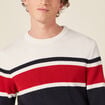 Pull manches longues bleu marine homme