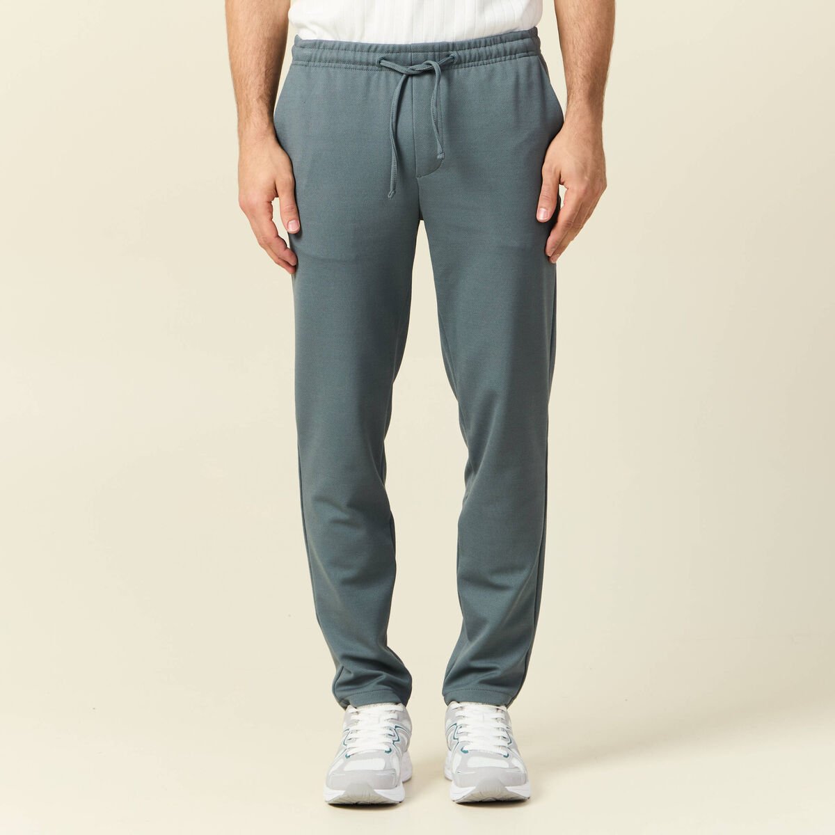 Pantalon chino jogger vert foncé homme