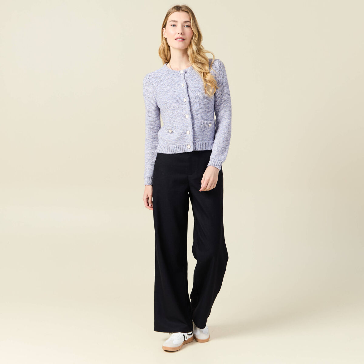 Gilet éco-responsable bleu marine femme