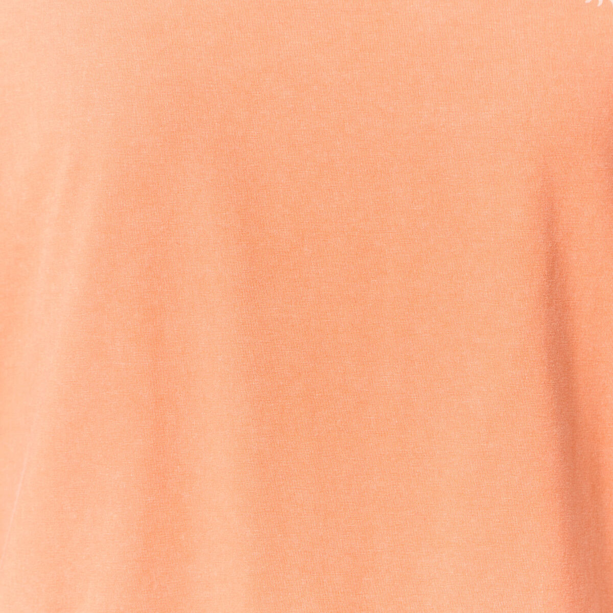 T-shirt manches courtes orange clair femme