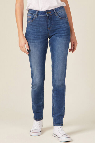 Jeans Camille - slim denim stone femme