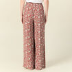 Pantalon large fuide bleu gris femme