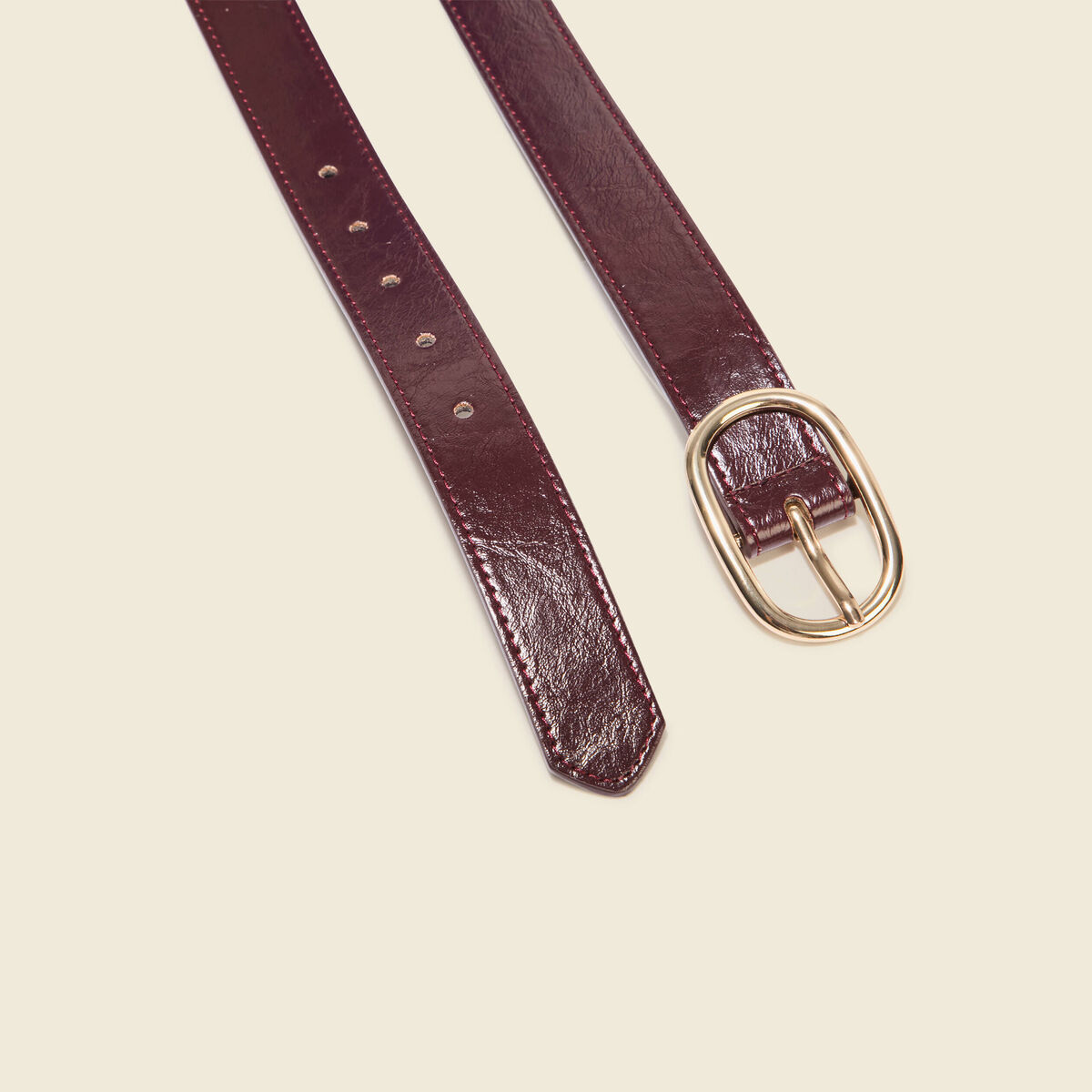 Ceinture fine prune femme