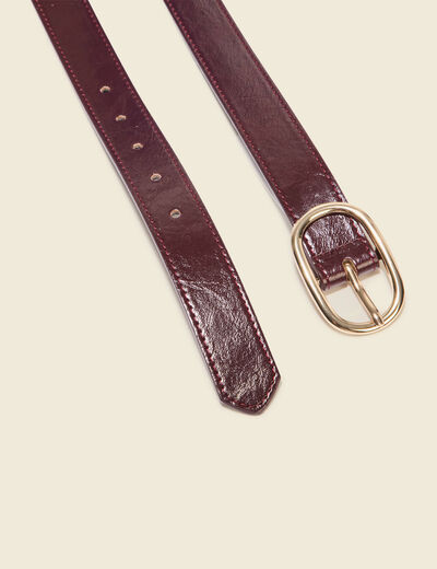Ceinture fine prune femme