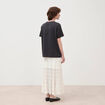 T-shirt oversize en coton noir femme