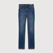 Jeans regular taille haute denim stone femme