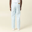 Jeans relax 5 poches denim bleach homme