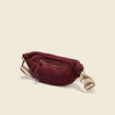 Sac banane velours côtelé prune femme