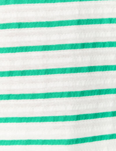 T-shirt manches courtes vert turquoise femme