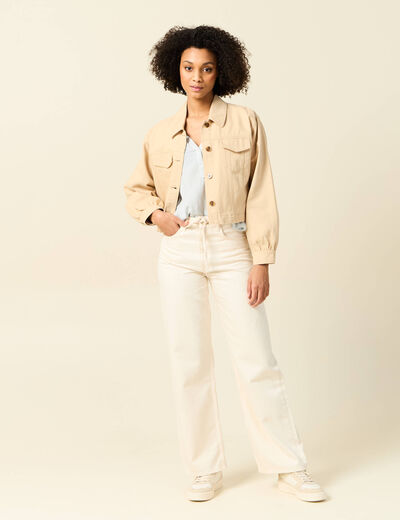 Blouse manches longues bleu ciel femme