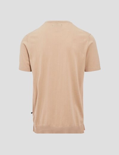 T-shirt manches courtes beige homme