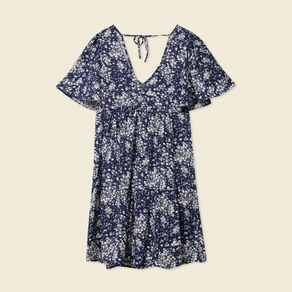 robe evasee manches courtes bleu femme Robe évasée manches courtes bleu femme