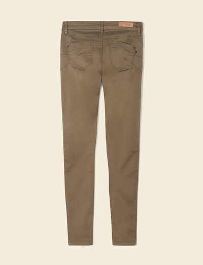 Pantalon Audrey - skinny push up vert kaki femme