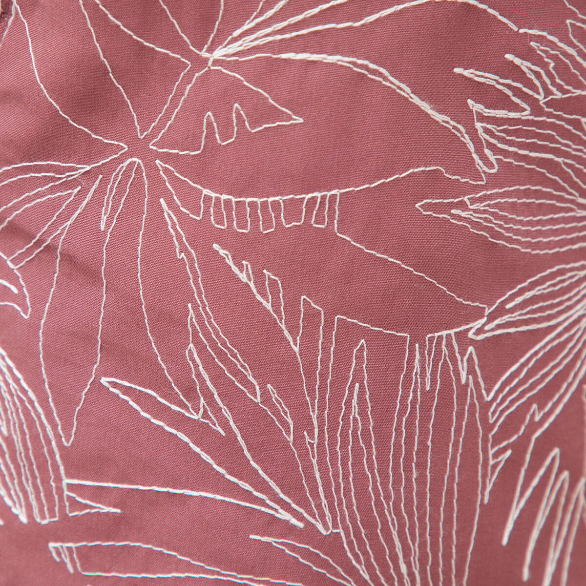 Maillot de bain avec broderie doubl&eacute; vieux rose homme