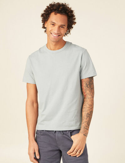 T-shirt éco-responsable vert olive homme