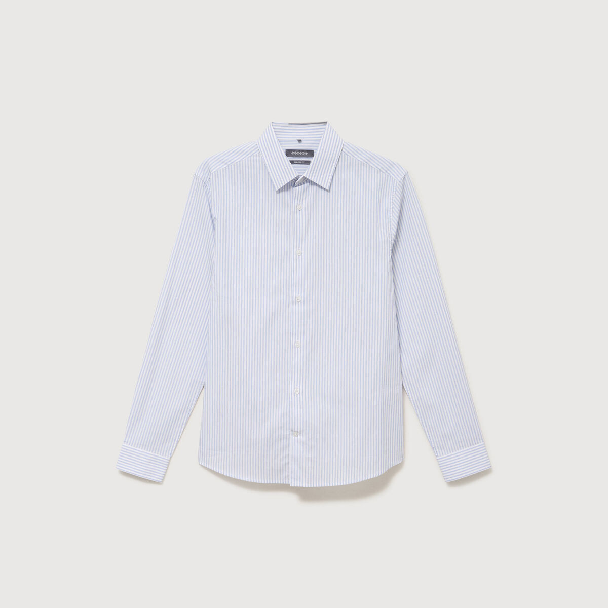 Chemise col classique manches longues gris fonc&eacute; homme