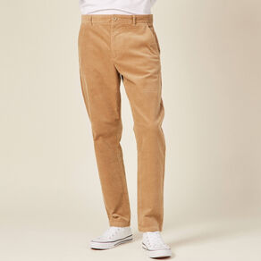 pantalon chino tapered velours beige homme Pantalon chino tapered velours beige homme