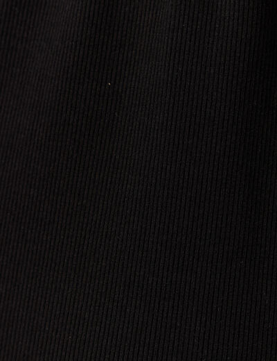 Robe longue droite boutons noir femme