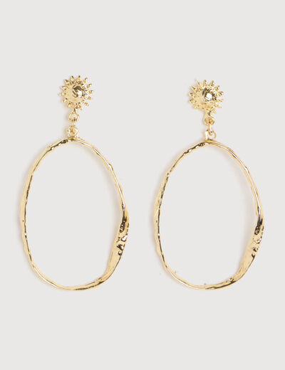 Boucles d'oreilles couleur or femme