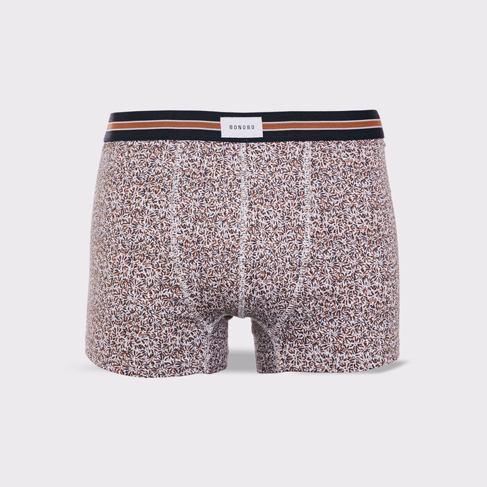 Lot 2 boxers marron cognac homme