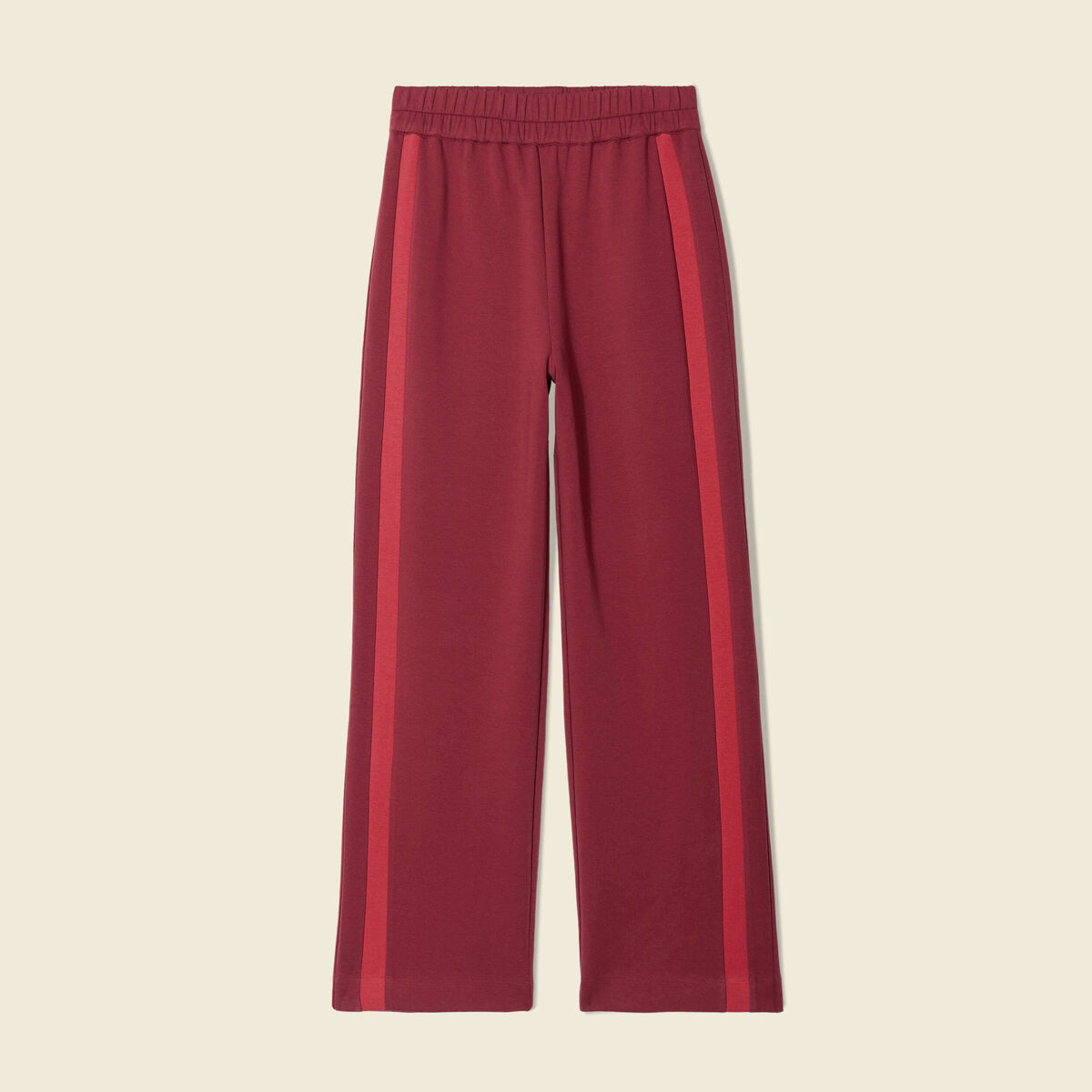 Pantalon jogging large prune femme