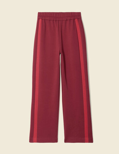 Pantalon jogging large prune femme