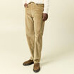 Pantalon relaxed large longueur 32 beige fonce homme